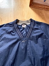 90s Vintage Nike Center Swoosh Nylon Sweatshirt Windbreaker Jacket Size XL Blue