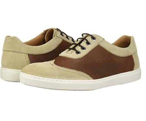 Driver Club USA Men's Leather Brooklyn Mini Basket Wingtip Sneaker Men's Lace-Up Boots Tobacco Suede/Nappa : 11 Medium