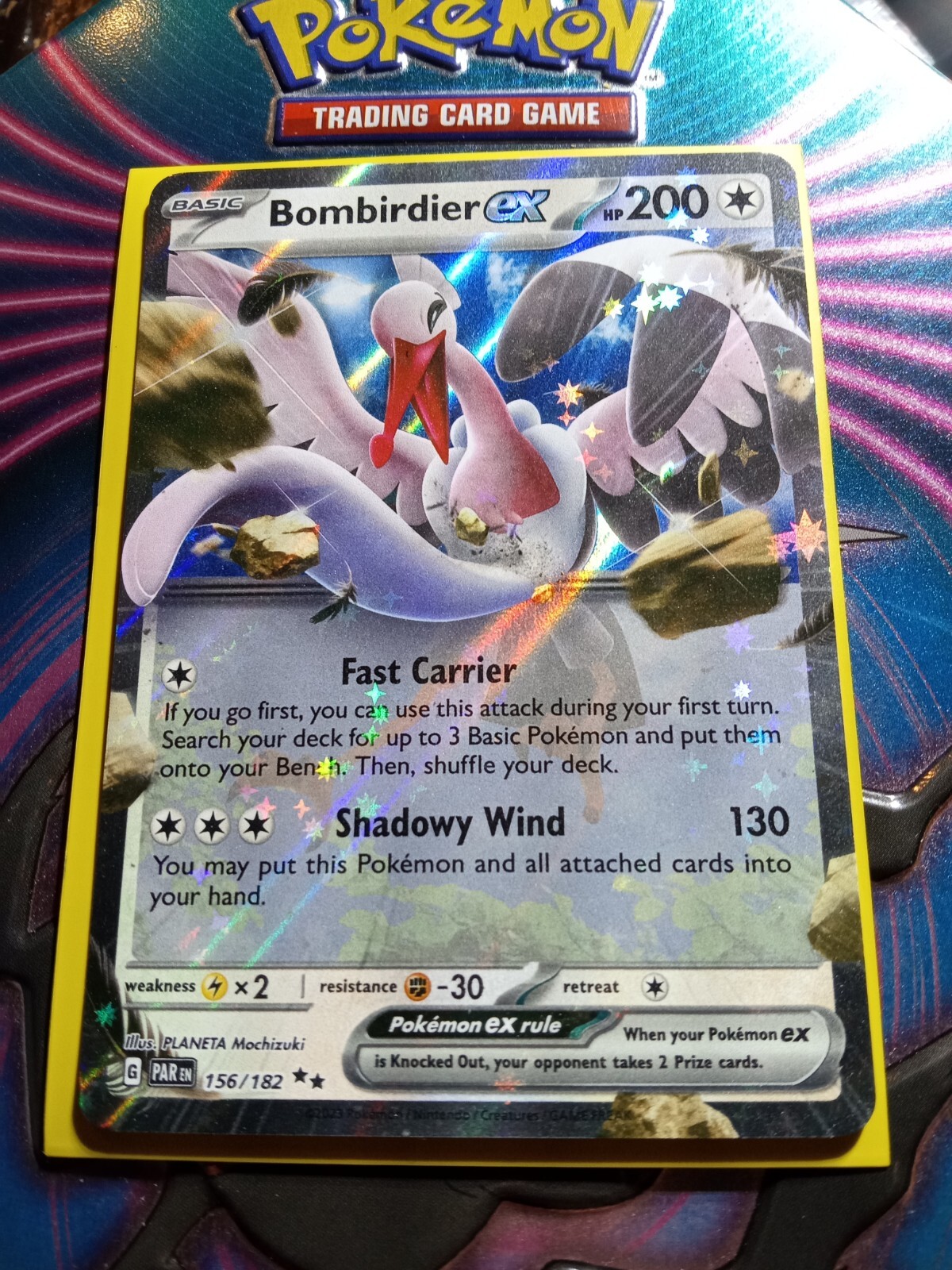 Pokémon Card Bombardier ex 156/182 Alt Art Paradox Rift eBay