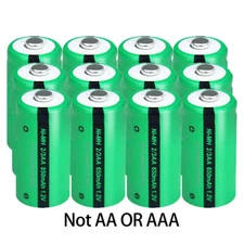 PKCELL 2/3AA 1.2V Button Top Ni-MH Rechargeable Battery for Solar Decorations