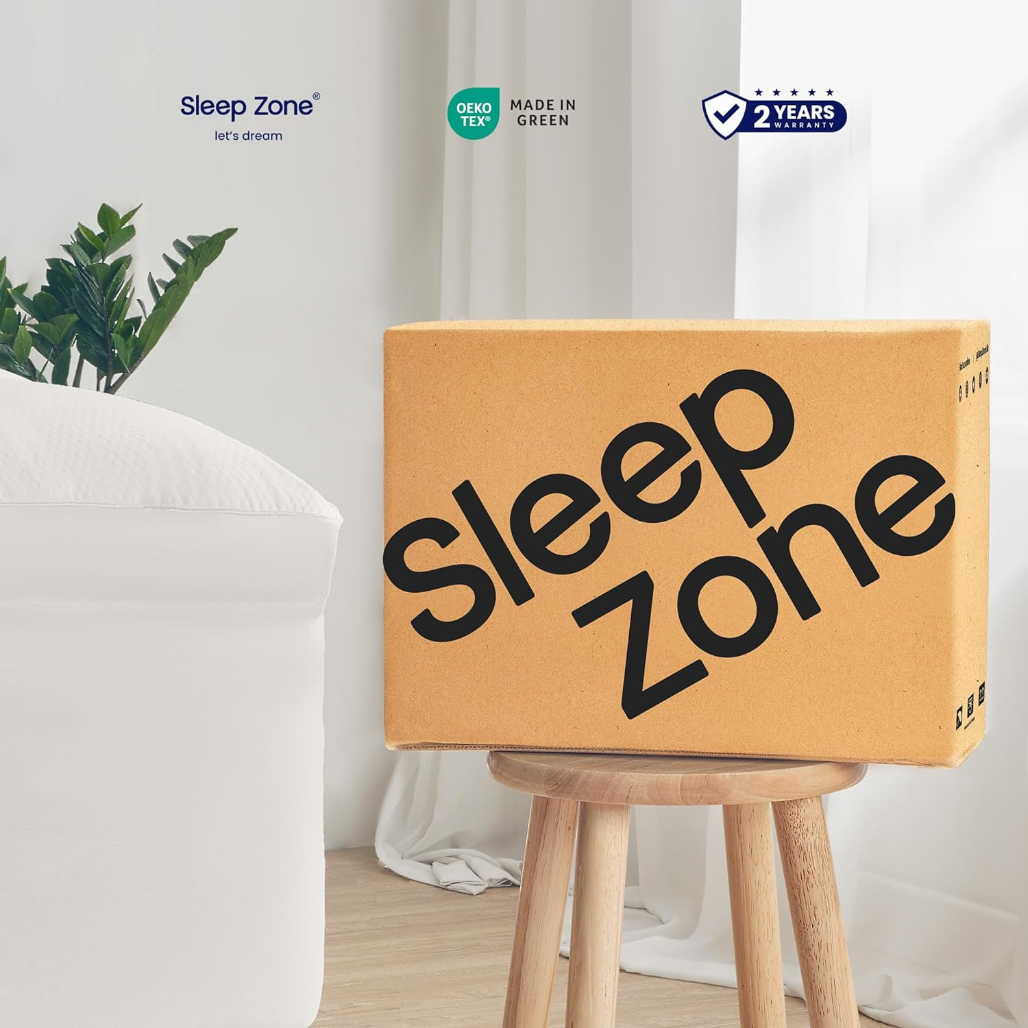 King Size Pillow Top Mattress Topper - Extra Firm & Washable for Hip Pain
