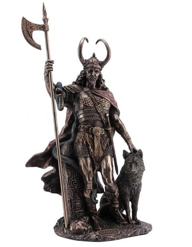 75" norse god loki viking statue sculpture myth figure figurine