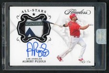 2019 Albert Pujols Panini Flawless Sig Tag Patch Black Auto #AS-AP 1/1 Encased