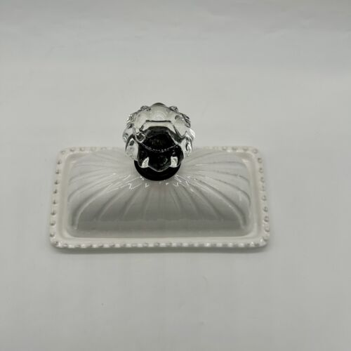 Perilla de puerta de cristal con tapa de cerámica plato de mantequilla pastel de barro - Imagen 4 de 14