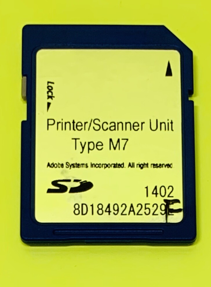 Ricoh Printer Scanner Unit Type M7 sd card for MP 2553 MP 3053 MP 3353 Mac   OEM