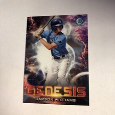 Carson Williams 2021 Bowman Draft Chrome Genesis Insert Prospect #GNS-14