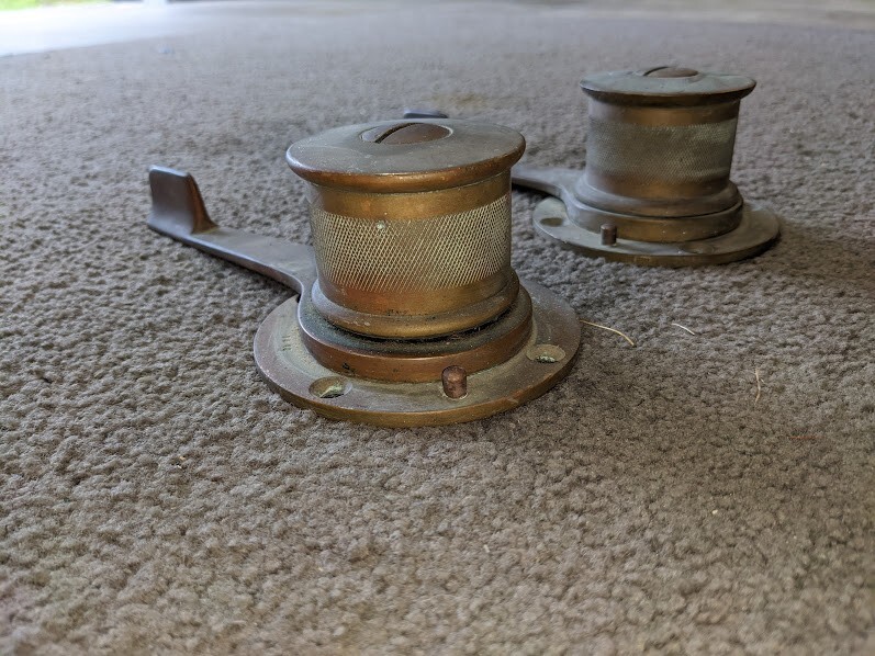 Antique maritime bronze yacht sailing winches eBay