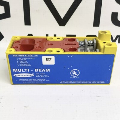 Banner Engineering SBEXF 16446 DC Scanner Block Multi-Beam Sensor w/o Cover 