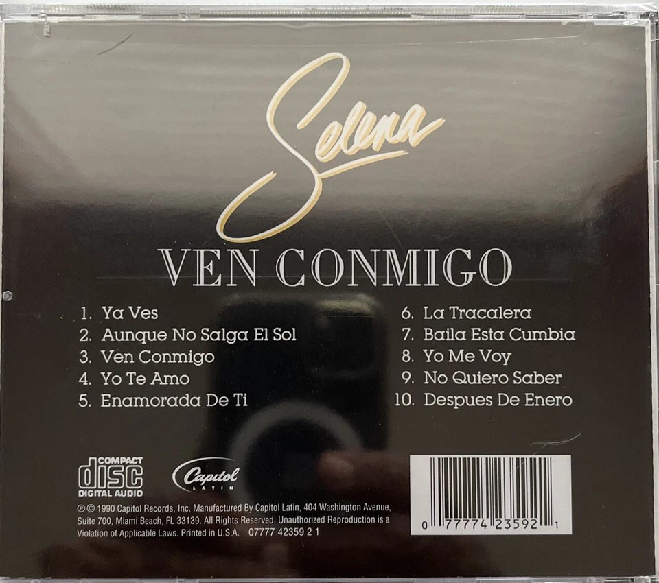 Selena “Ven Conmigo” Tejano Tex Mex Cd Foto 2 de 2