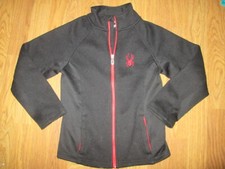 Boys SPYDER full zip fleece lined sweater jacket sz S sm