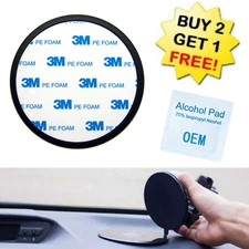 🔥Console Dashboard 3M Stick-on for Suction Cup Mount Disc Base Plate 3 Inch 3”
