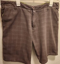 DC Skater Men’s Flat Front Chino Shorts Gray Size 36