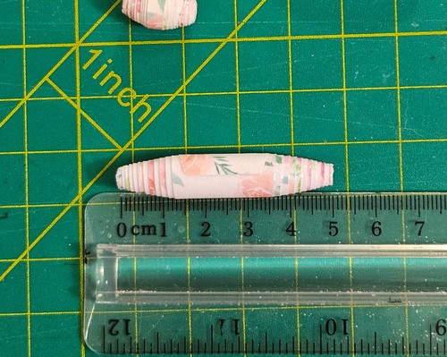 Cuentas de papel sueltas enrolladas 22 quilates surtidas para hacer joyas artesanales hágalo usted mismo barniz floral - Imagen 3 de 3