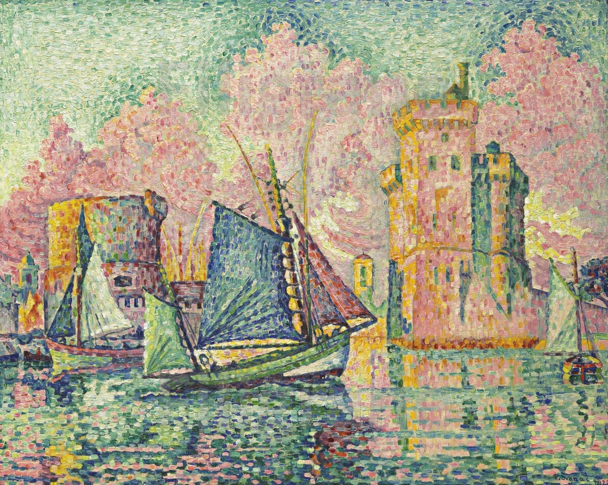 Tableau Signac La Rochelle 50x70cm pour illuminer un mur sombre