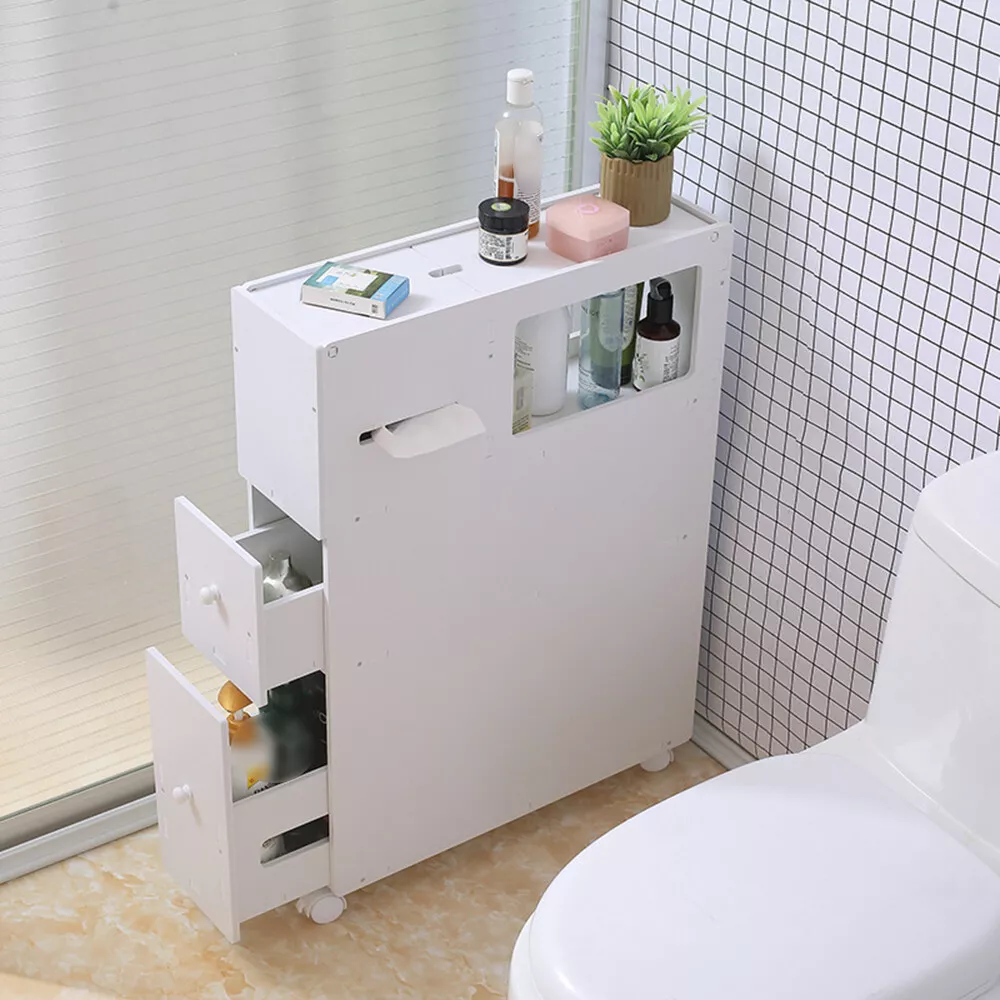 Bathroom Side Storage Cabinet Small Floor Bathroom Organizer Side