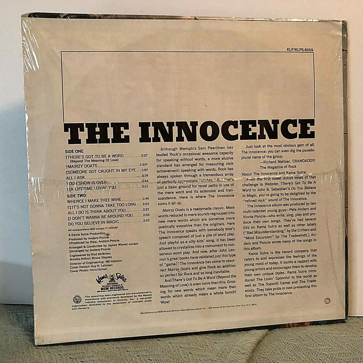 美品　THE INNOCENCE KLP-8059 レコード 美品 THE INNOCENCE KLP-8059 レコード - メルカリ
