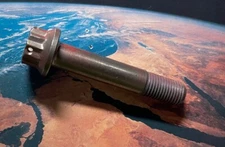 SPACE SHUTTLE MISSION FLOWN IN SPACE HARDWARE SCRAP RED PAINT BOLT SCCS VERIFIED