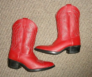 girls red cowgirl boots