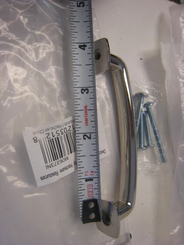 843512 Nickel Door/Drawer Pulls Cabinet, Furniture Hardware, M06373NI 3-3/4" C-C - Picture 3 of 6