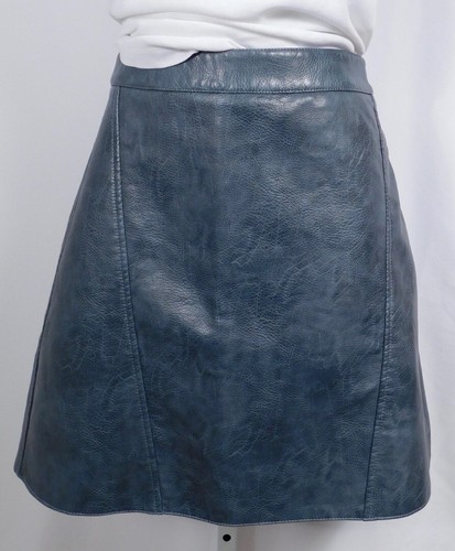 Zara Basic Colección Nuevo con etiquetas para mujer gris imitación cuero falda  recta Talla S | eBay