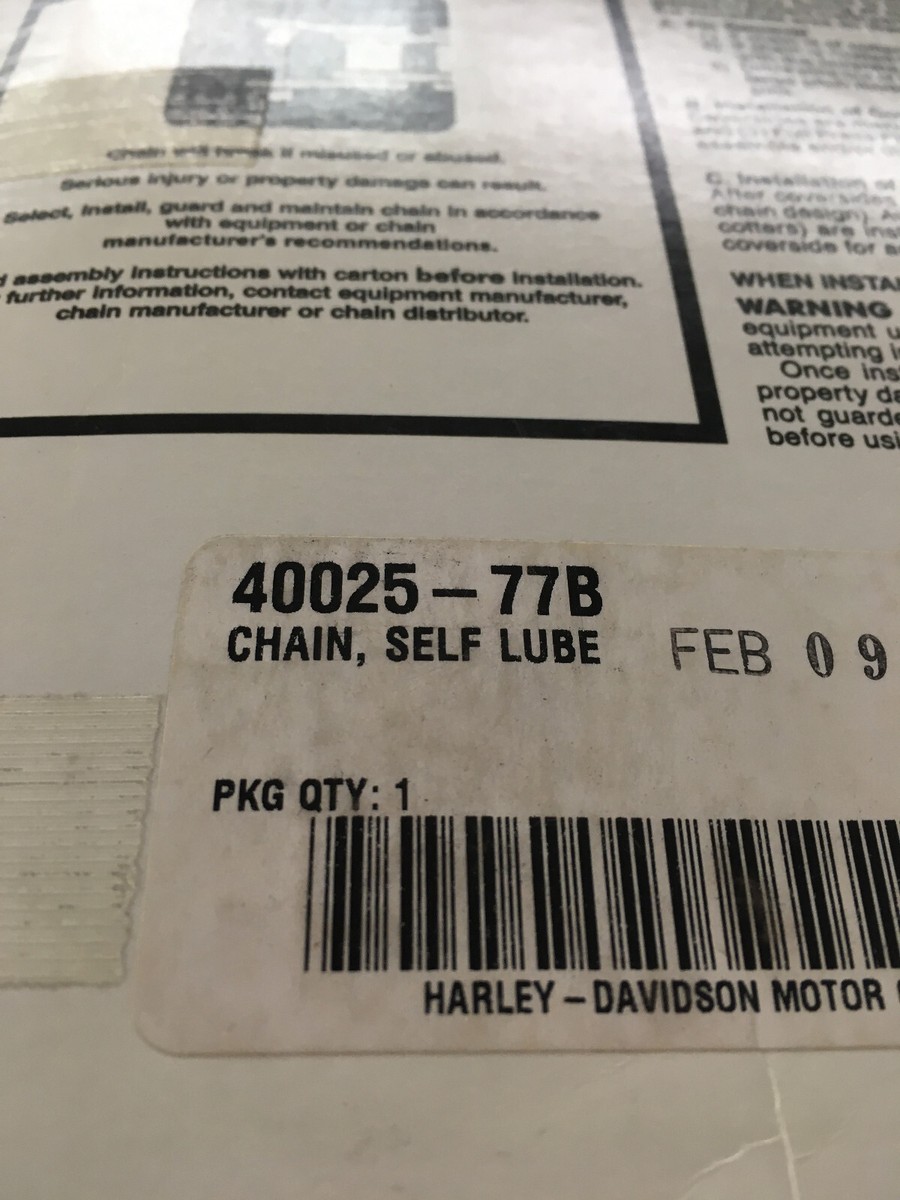 NOS OEM Genuine Harley Davidson Self Lube Chain P/N 40025