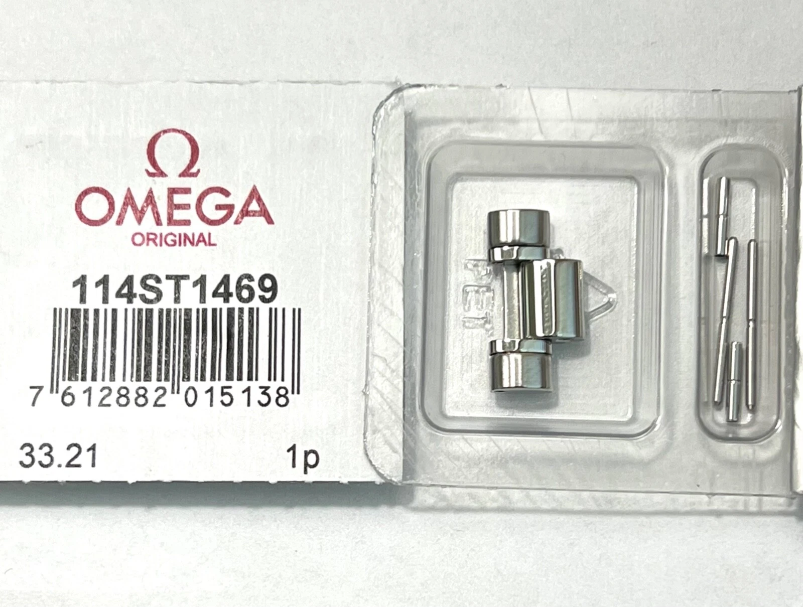Authentic! Omega Speedmaster 18mm Steel Link For Bracelet # 1469811 or 1469813
