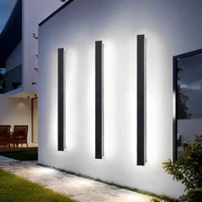LED Wall Light Sconce Waterproof Outdoor Modern Lamp Exterior Lights Long Strip