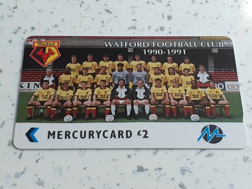 Scheda telefonica Mercury/Paytelco calcio - foto squadra - WATFORD FC