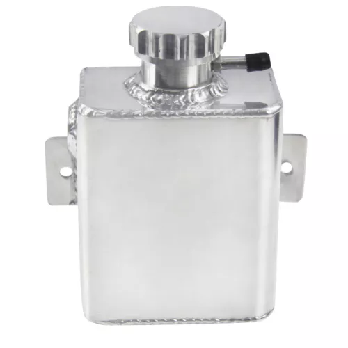 Aluminum 1235ml Overflow Tank Bottle Coolant Expansion Catch Can Tank Billet Cap - Picture 4 of 11