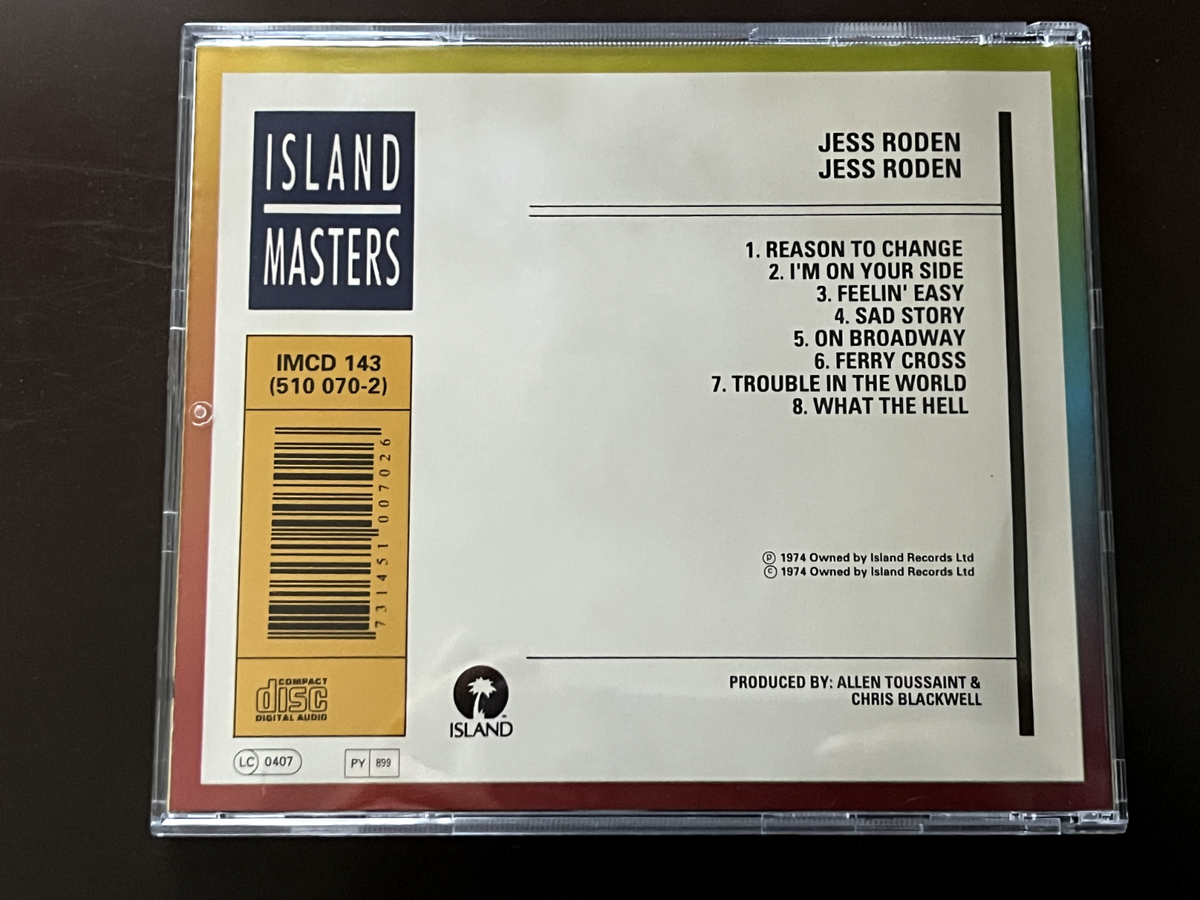 JESS RODEN by Jess Roden (CD, 1974) GG137 | eBay