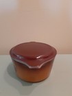 Vintage Pyrex Old Orchard Fruit Round Casserole with Brown Lid. #473 — photo 4