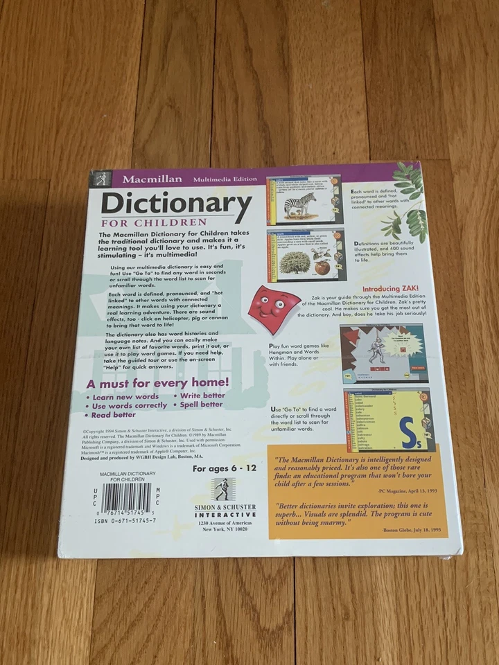 New and Sealed Macmillian Dictionary for Children Multimedia Edition with CD-ROM - Image 3 of 4