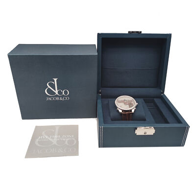 New Jacob&Co. Five Time Zones JU-GUN 46mm Stainless Steel Men's