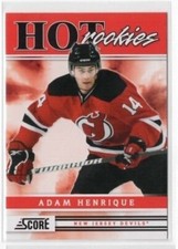 Adam Henrique 11-12 Panini Score Hockey Hot Rookies RC #543 New Jersey Devils
