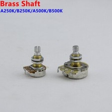 1 set of guitar Alpha copper shaft potentiometer POT A250K/B250K/A500K/B500K