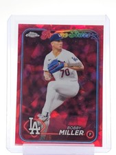 BOBBY MILLER 2024 TOPPS CHROME FUTURE STARS SAPPHIRE /5 #115 DODGERS Q4444