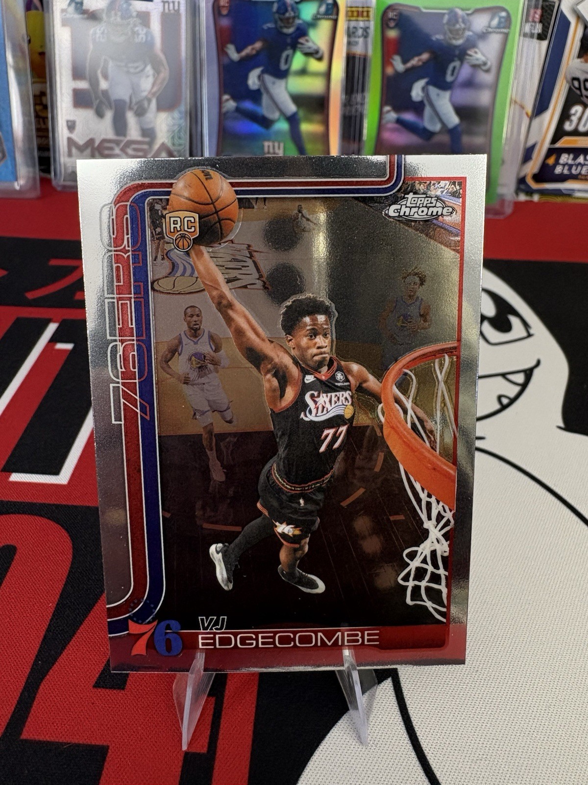 2025-26 Topps Chrome Update VJ Edgecombe #153 Philadelphia 76ers Rookie RC