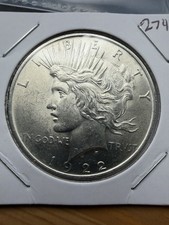 1922 Peace Dollar - BU - As Shown! (#2741)