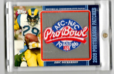 ERIC DICKERSON 2009 TOPPS HISTORICAL COMMEMORATIVE 3 COLOR PRO BOWL 1986 PATCH