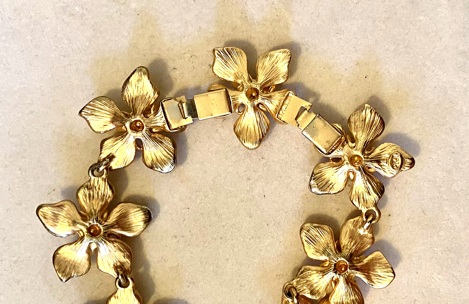 KENNETH J. LANE 22k Gold Plated Choker Necklace D… - image 5