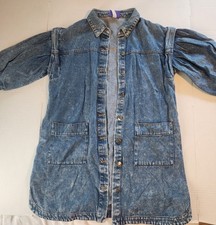 Future collective Kahlana Barfield Brown target long sleeve denim dress belted 4