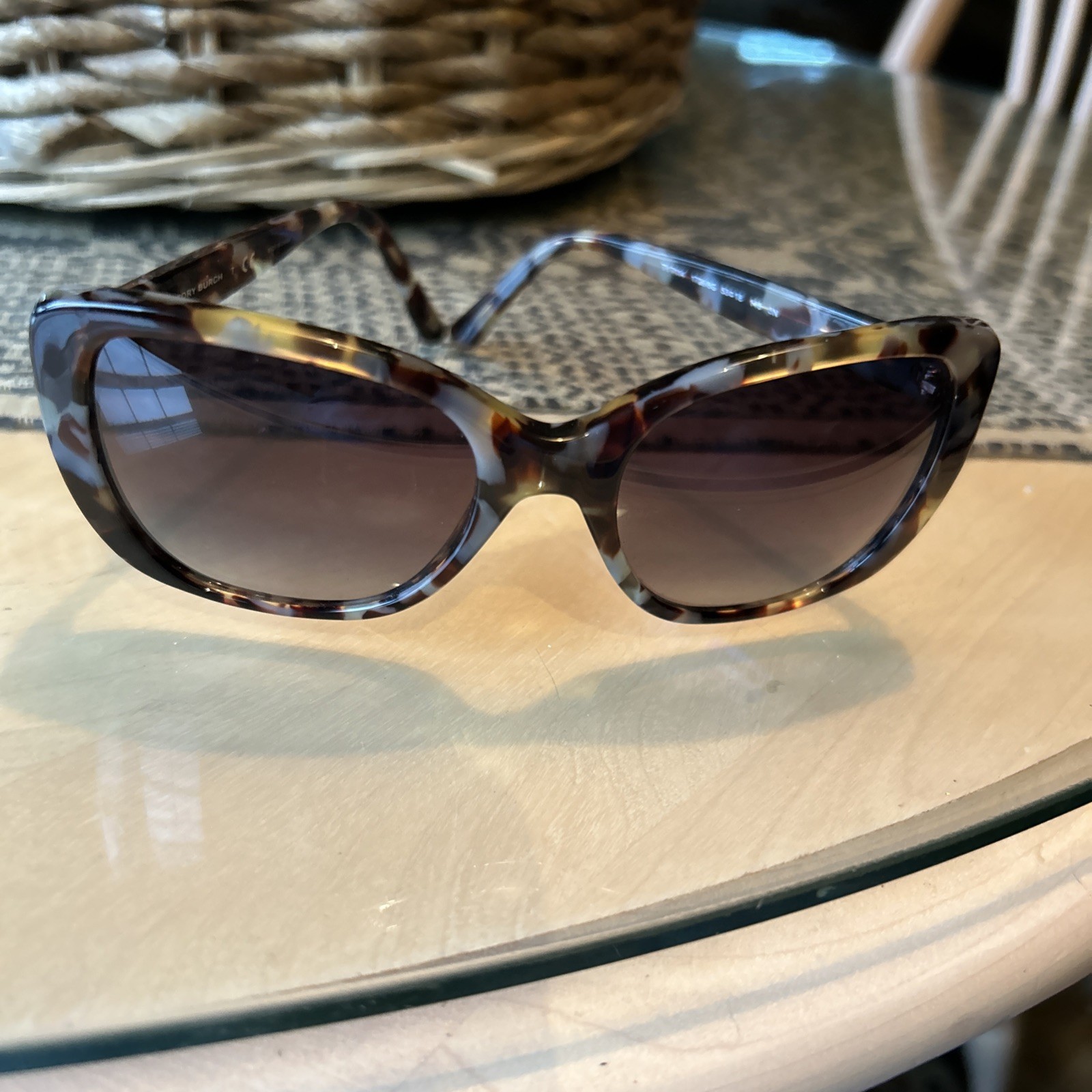 TORY BURCH Brown/gray Tortoise Shell Sunglasses T… - image 1