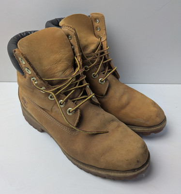 Timberland 10061 Premium Boots Herren UK 8W Wheat Nubuck Leder Wasserdicht