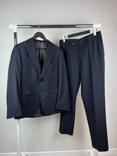 Scabal Made to Measure Mens Blue Suit Jacket 50R Pants 52R