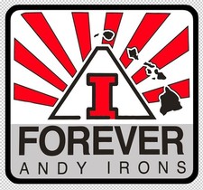Andy Irons Forever HAWAII Die Cut Sticker Decal 6.2" X 5.8" Billabong Quiksilver