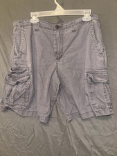 Magellan Outdoors Men s Cargo Shorts Size 36W Gray Cotton Casual Outdoor Utility