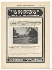 1909 Wadsworth Stone & Paving Ad: Bowling Green Kentucky Public Square Pictured