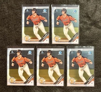 Lot of (5) Insert 2019 Bowman - Chrome Prospects Joey Bart #BCP-50 (RC) Rookie