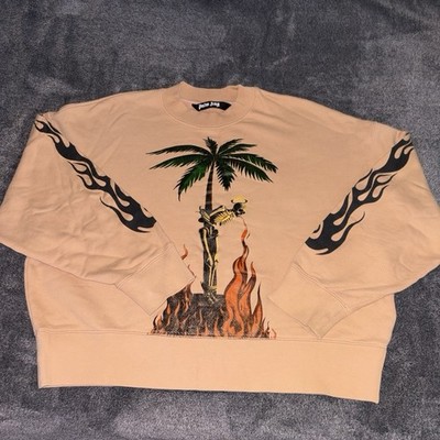 (Palm Angels) Burning skeleton |Tan| Size M- 8/10 condition with minor flaws