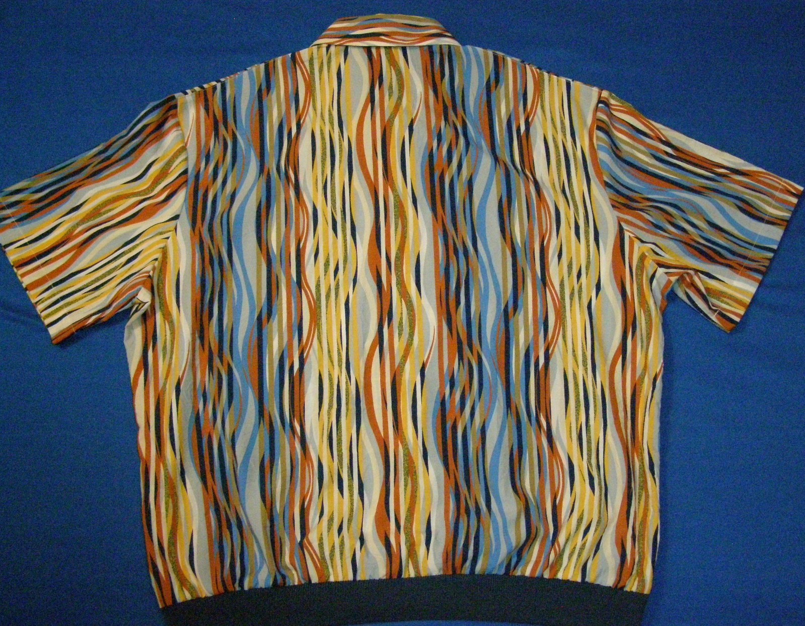 Alan Stuart Polyester Designer Shirt Vertical Mul… - image 9